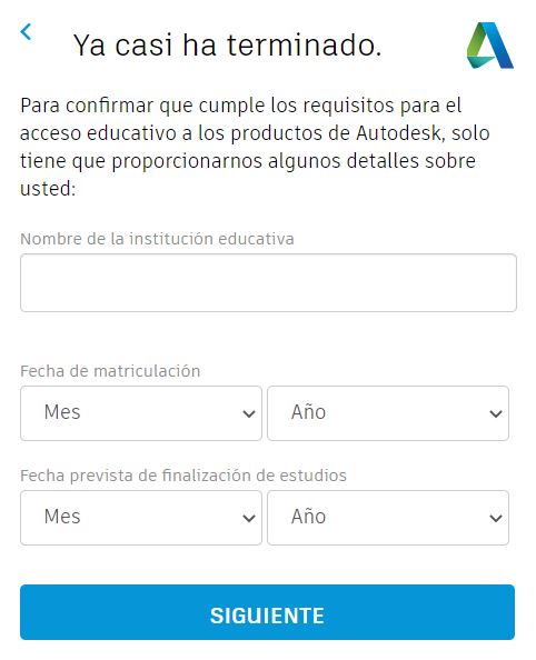 Autodesk descuento para estudiante verificacion